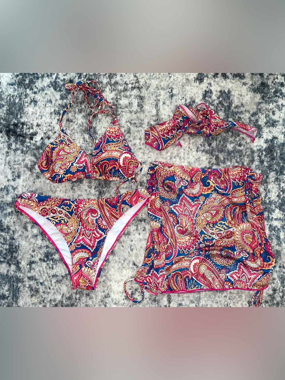 SHEIN 4 piece swimsuit set size medium